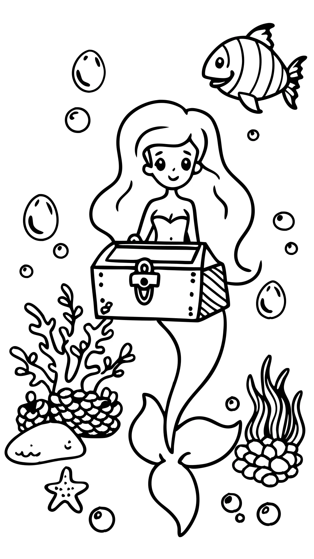 ariel coloring page